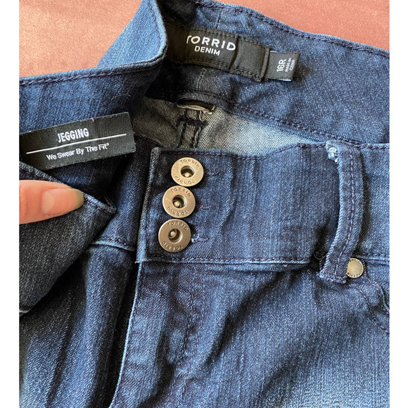 Torrid jeggings, Basin wash, size 16R. - Picture 4 of 5